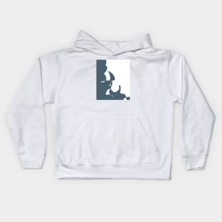 Blue Fluid Kids Hoodie